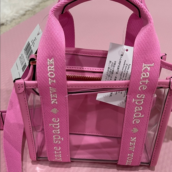 kate spade Handbags - Kate Spade Pink Transparent Tote
